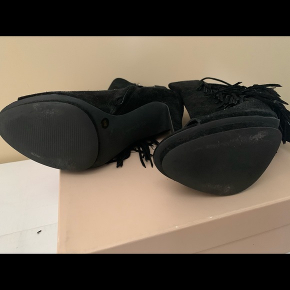 BCBG Black Oil Calf SuedeHeels - Picture 4 of 7